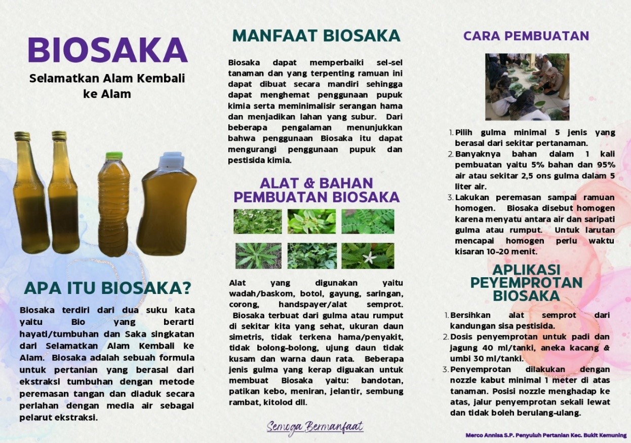 SELAMATKAN ALAM DENGAN MENGGUNAKAN BIOSAKA