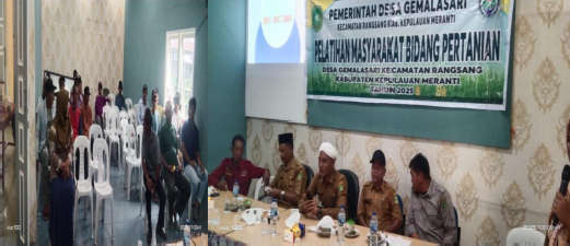 PELATIHAN MASYARAKAT PERTANIAN BAGI PETANI HORTIKULTURA DAN PERKEBUNAN DI DESA GEMALASARI KECAMATAN RANGSANG KABUPATEN KEPULAUAN MERANTI