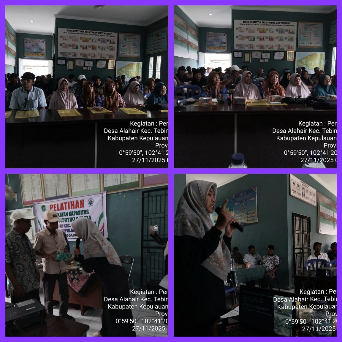 Kegiatan Pelatihan Kapasitas Petani Hortikultura di Kecamatan Tebing Tinggi