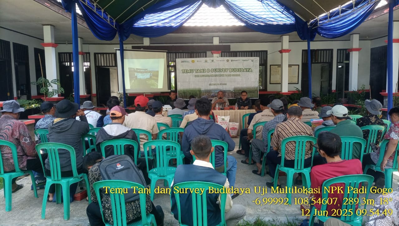 Temu Tani dan Survey Budidaya Uji Multilokasi NPK Padi Gogo