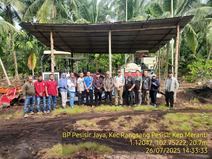 Polbangtan Malang Kunjungi Brigade Pangan Pesisir Jaya  Di Kecamatan Rangsang Pesisir