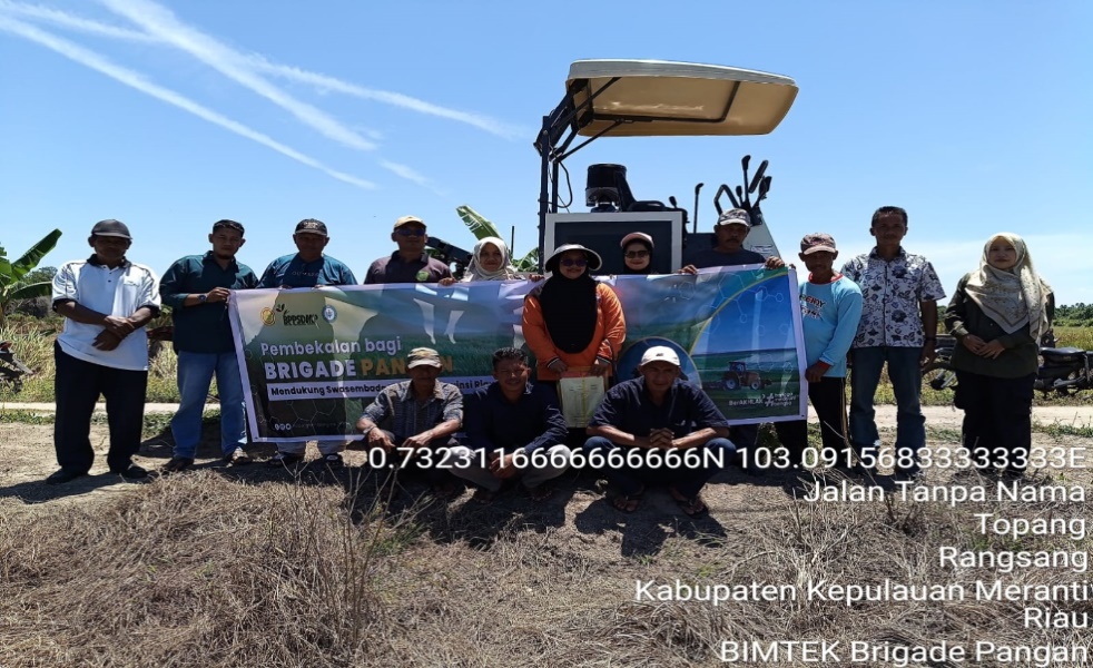 Bimteks Brigade Pangan “Makmur” dalam Upaya Peningkatan Produktivitas Tanaman Padi di Desa Topang
