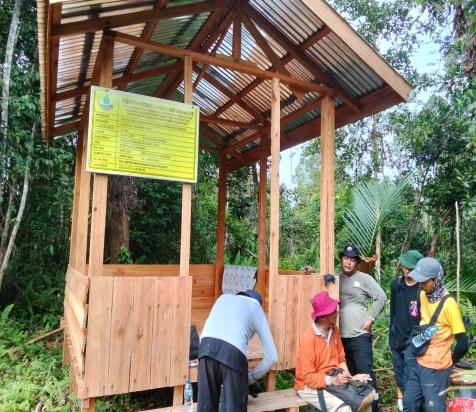 BUDIDAYA TANAMAN SAGU BERSAMA  KELOMPOK SAGU MAKMUR DESA LUKIT KECAMATAN MERBAU