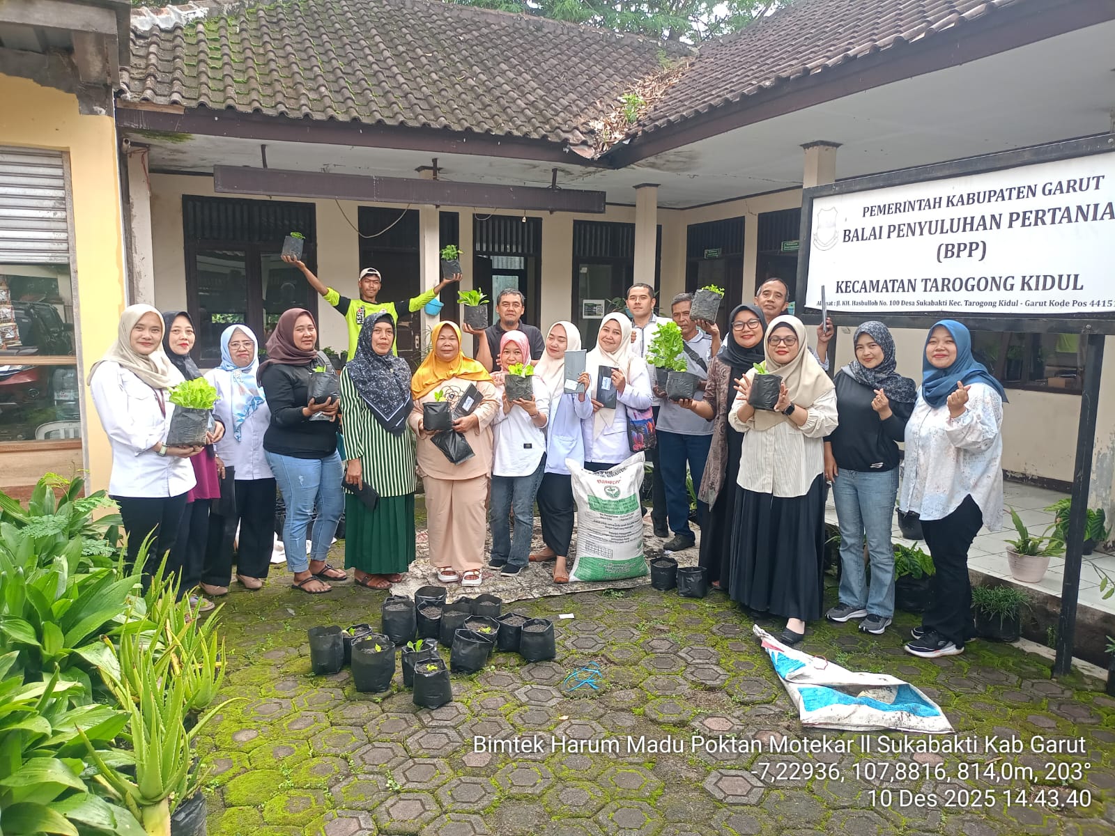 Bimtek Harum Madu dalam Optimalisasi Lahan Pekarangan Poktan Motekar II Desa Sukabakti, Kecamatan Tarogong Kidul, Garut