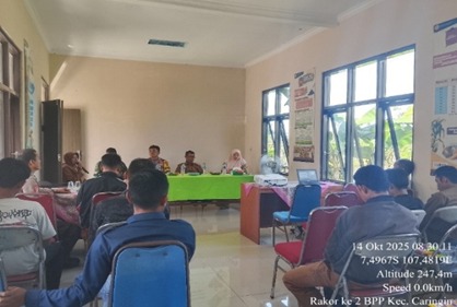 RAPAT KOORDINASI DALAM RANGKA KEGIATAN SL TEMATIK PADI RAMAH LINGKUNGAN MEMBAHAS KETERSEDIAAN PUPUK SUBSIDI  MENUNJANG SWASEMBADA PANGAN