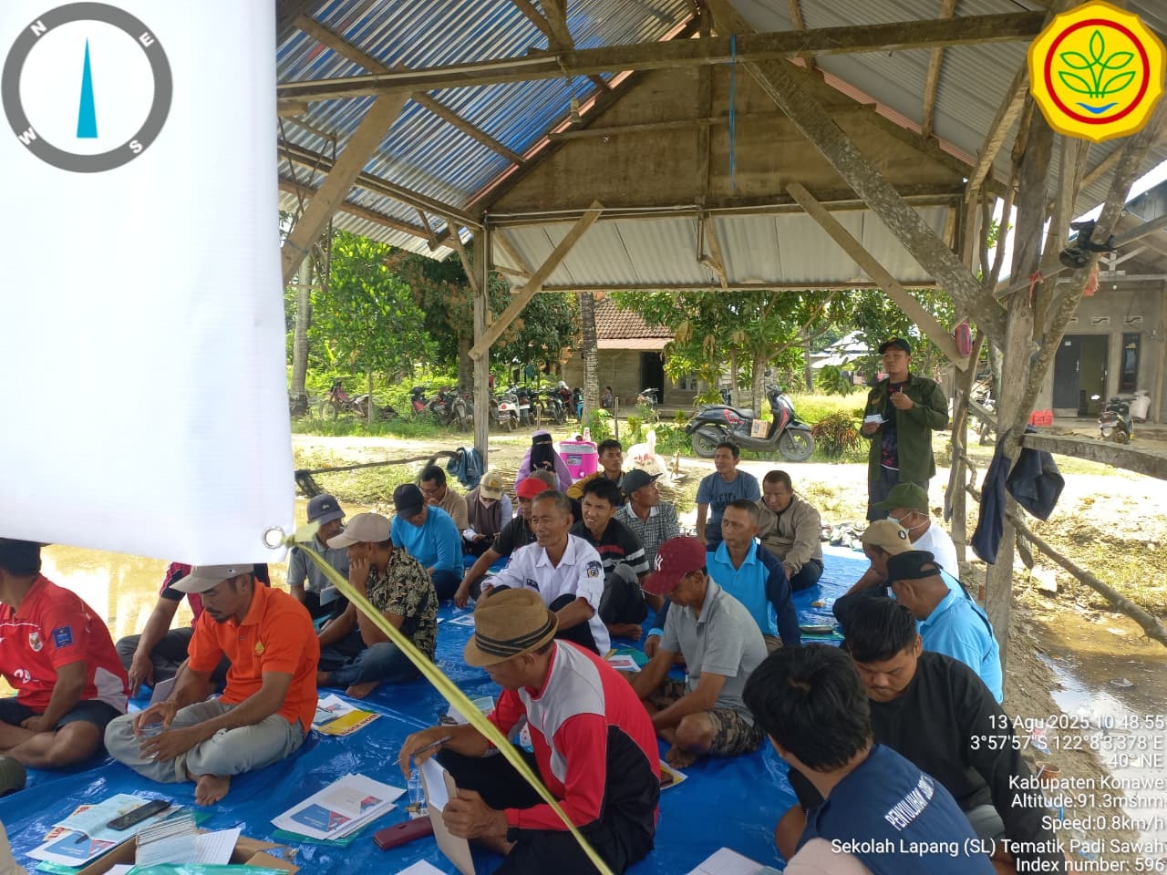 KEGIATAN SEKOLAH LAPANG TEMATIK PADI SAWAH DI KECAMATAN WONGGEDUKU BARAT