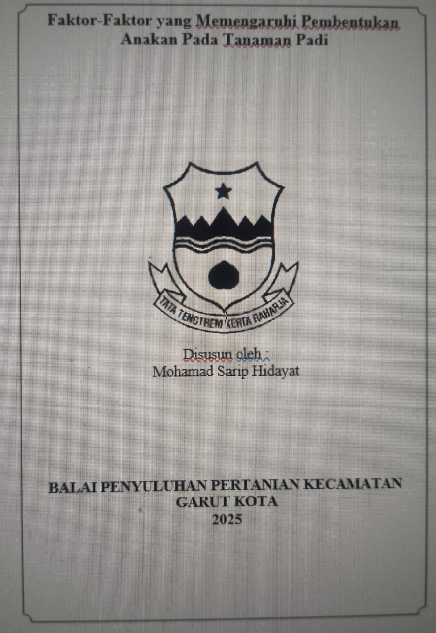 Faktor-Faktor yang Memengaruhi Pembentukan Anakan Pada Tanaman Padi