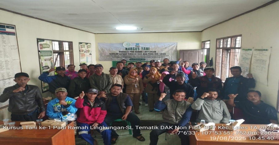 KEGIATAN KURSUS TANI  KE 1 BUDIDAYA PADI RAMAH LINGKUNGAN 