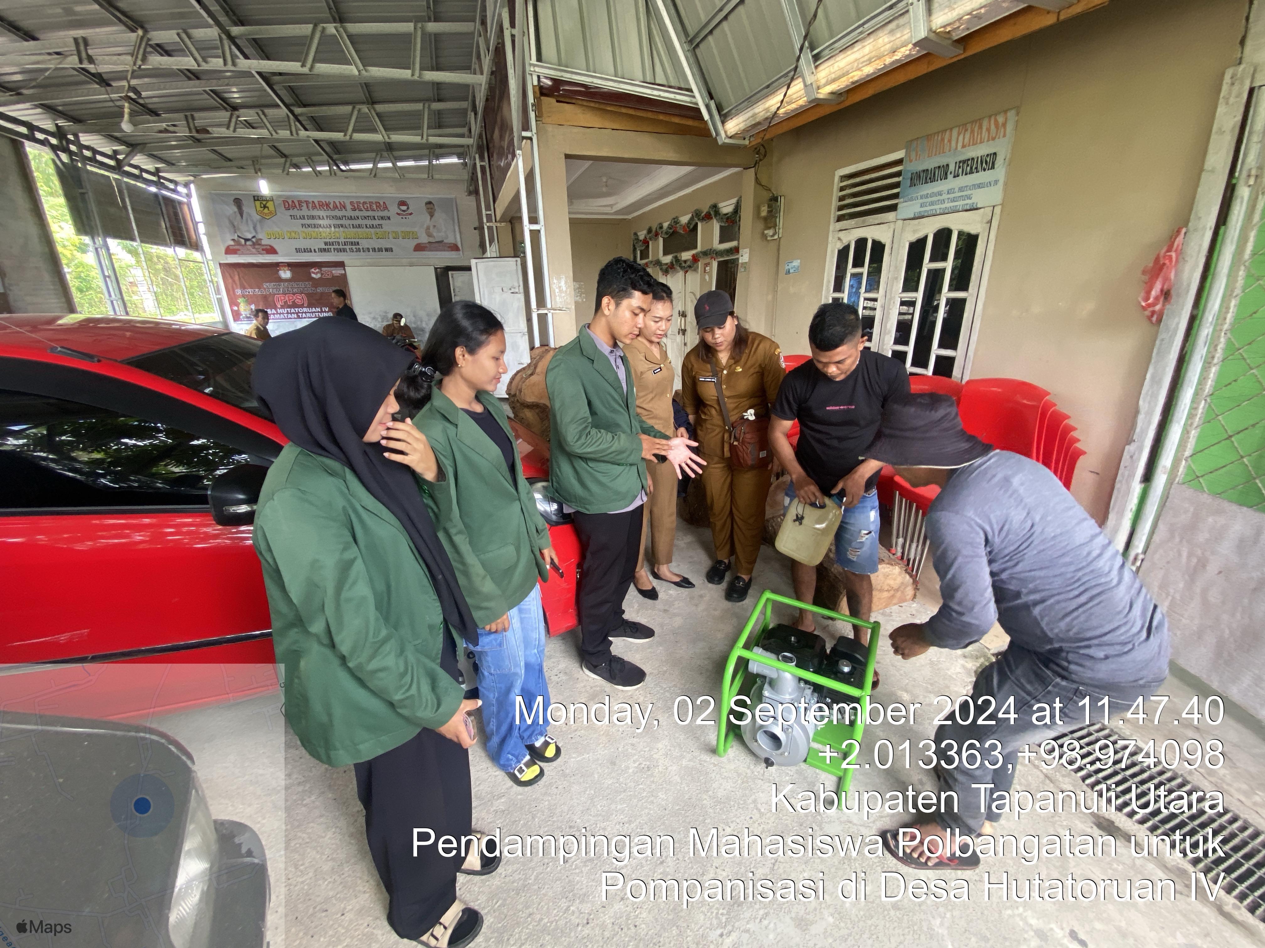 Pemanfaatan ALSINTAN Pompa Air