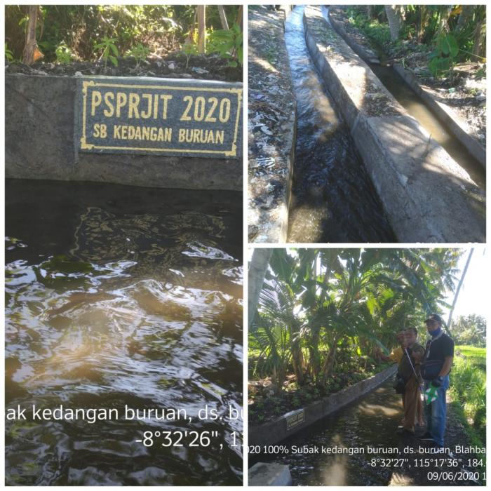 KEGIATAN RJIT (REHABILITASI JARINGAN IRIGASI TERSIER) DI SUBAK KEDANGAN BURUAN, DESA BURUAN  KEC. BLAHBATUH, KABUPATEN GIANYAR