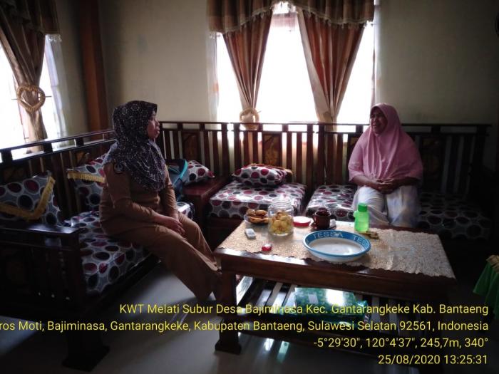 KUNJUNGAN KE KWT MELATI SUBUR TANI DESA BAJIMINASA KEC.GANTARANGKEKE KAB.BANTAENG