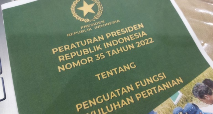 PERPRES TENTANG PENGUATAN FUNGSI PENYULUHAN PERTANIAN