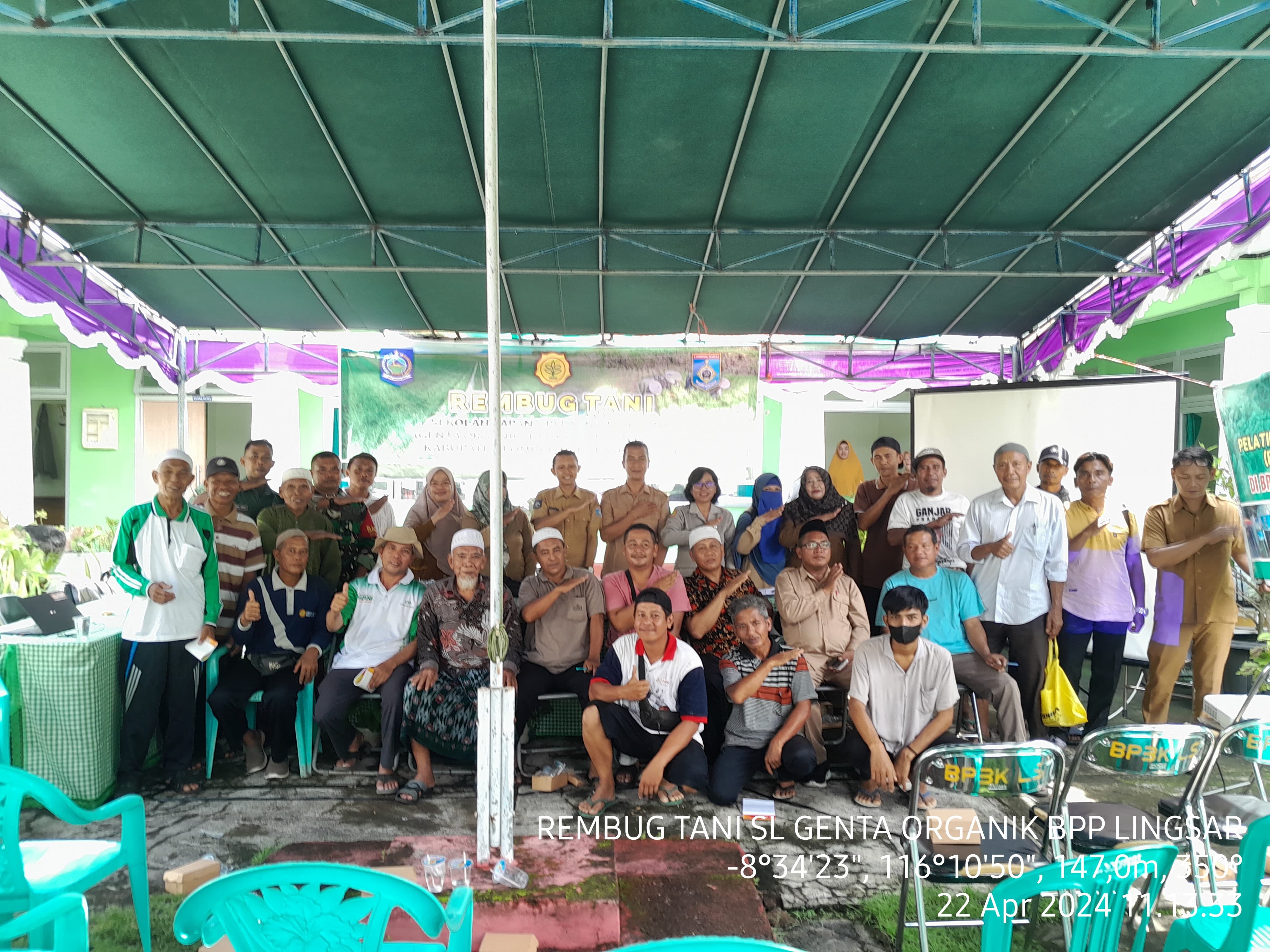 SEKOLAH LAPANG PERTANIAN ORGANIK (GENTA ORGANIK) TAHUN 2024 DI BPP KECAMATAN LINGSAR KABUPATEN LOMBOK BARAT