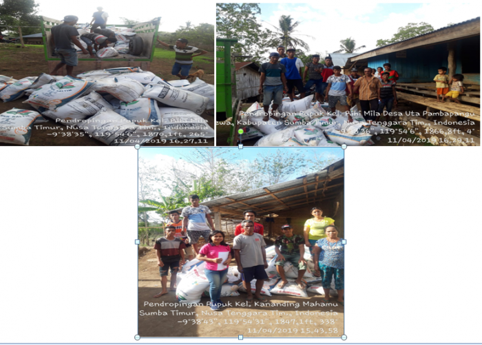 Pendropingan Pupuk Bantuan APBD di Kecamatan Lewa