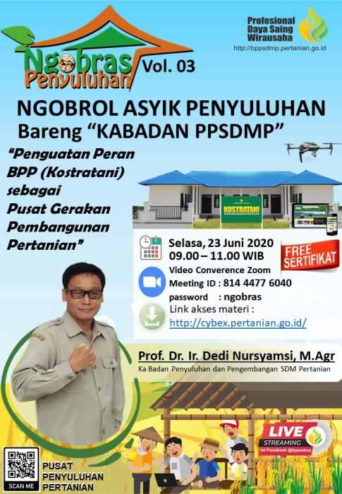 Ngobras (Ngobrol Asyik) bareng Kepala Badan Penyuluhan dan pengembangan SDM Pertanian Vol. 3
