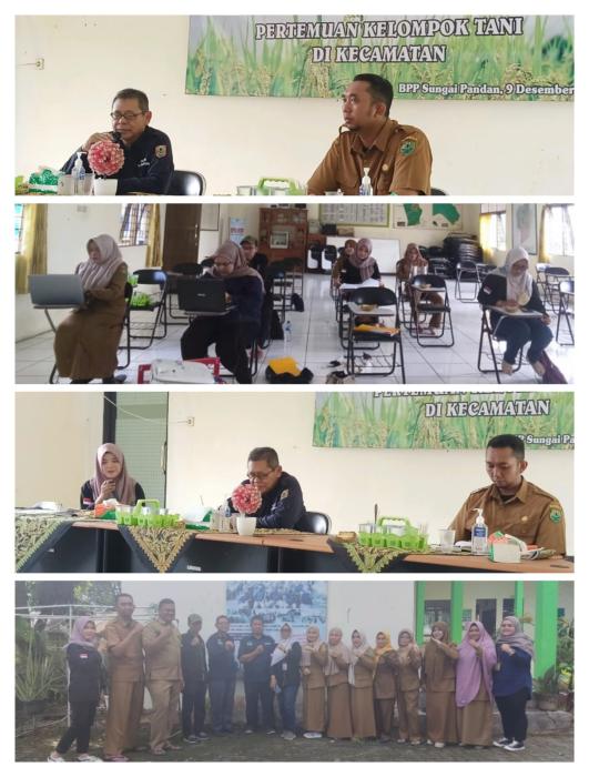 Koordinasi Dinas TPH Provinsi Kal Sel Bidang Penyuluhan, Seksi Kelembagaan Penyuluhan Dengan BPP Sungai Pandan Kab.HSU Dalam Rangka Persiapan Kegiatan Peningkatan Klasifikasi BPP Tahun 2023