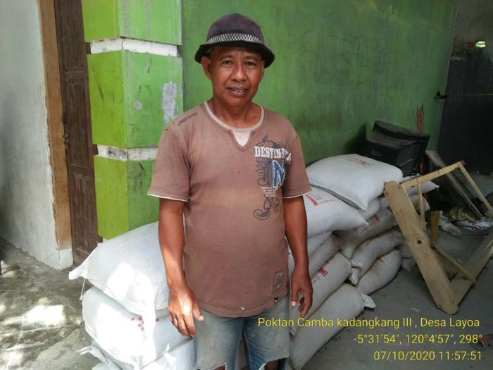 Monitoring Bantuan Saprodi Pupuk untuk tanaman padi di Kelompok tani Camba kadangkang III Desa Layoa Kab. Bantaeng