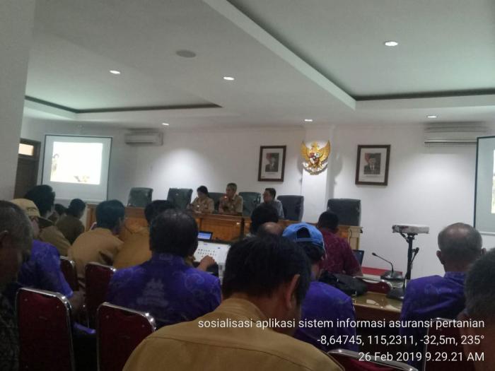 SOSIALISAI  SISTEM INFORMASI ASURANSI PERTANIAN ( SIAP ) PADI.