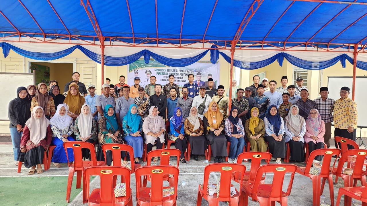 Petani Bengkalis Antusias Ikuti Sosialisasi Sekolah Lapang Tematik Komoditas Cabai Rawit