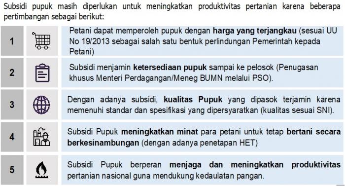 PUPUK BERSUBSIDI SALAH SATU UNTUK PENINGKATAN PRODUKTIVITAS PERTANIAN