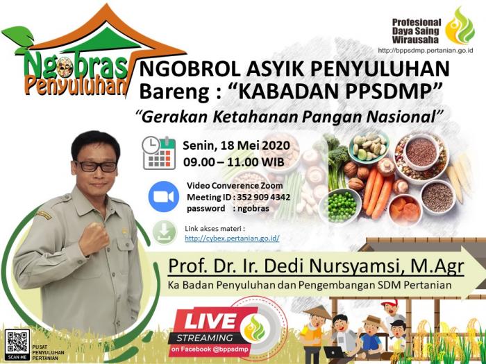 Ngobras (Ngobrol Asyik) bareng Kepala Badan Penyuluhan dan pengembangan SDM Pertanian