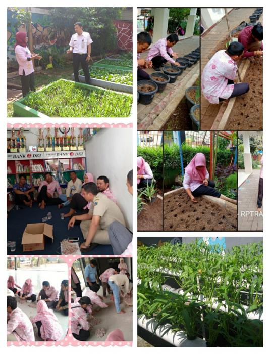 Penghijauan Di Lahan Ruang Publik Terbuka Ramah Anak (RPTRA)