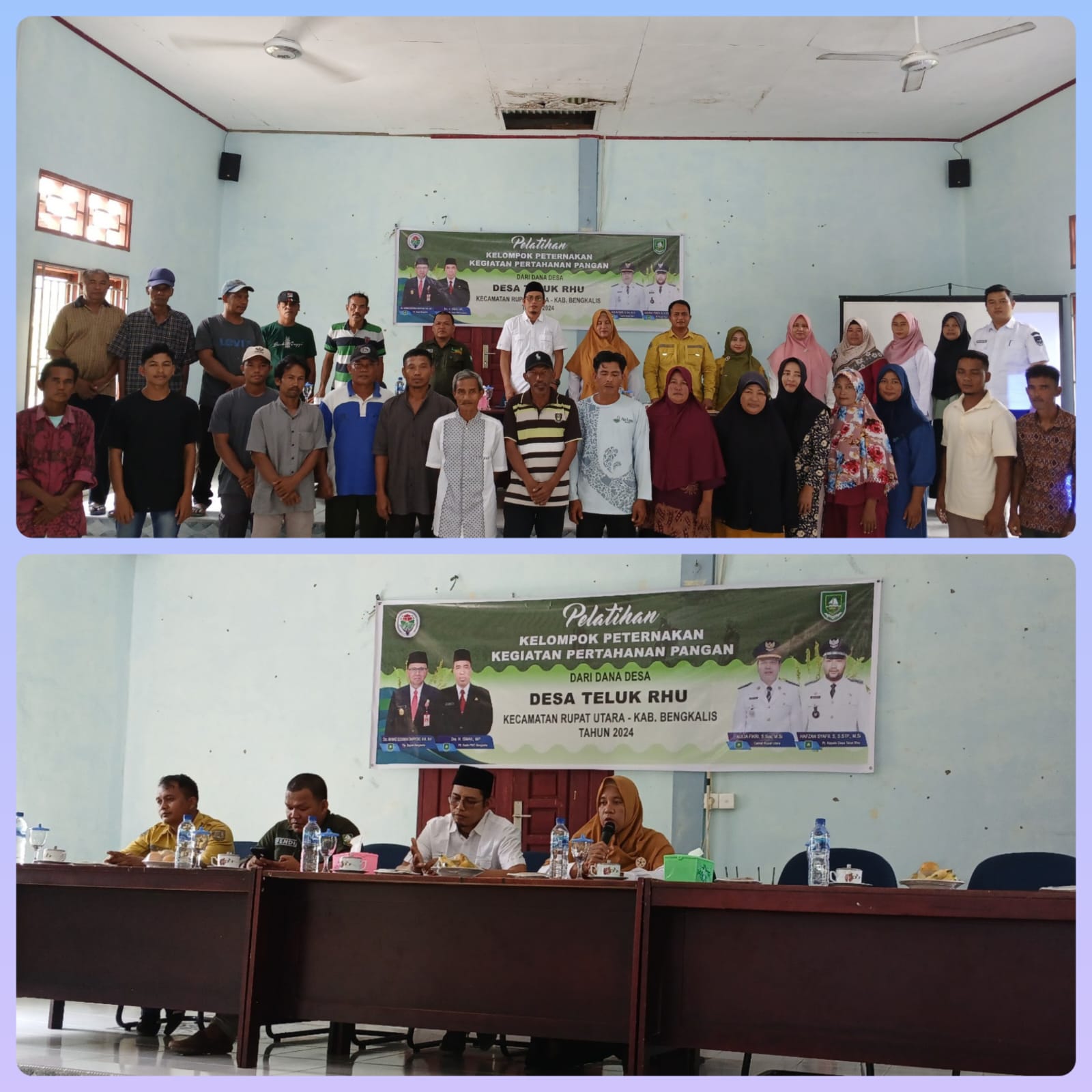 Pelatihan Kelompok Peternakan Kegiatan Ketahanan Pangan Desa Teluk Rhu