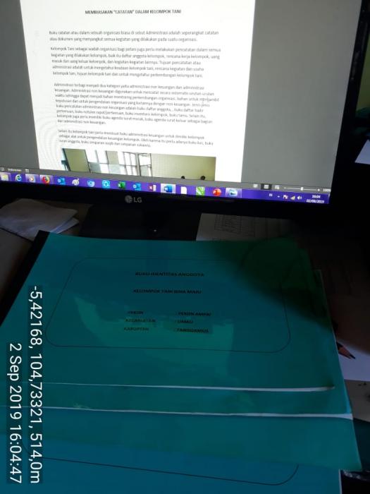 Pentingnya "PENCATATANÃ¢â‚¬Â Dalam Kelompok Tani