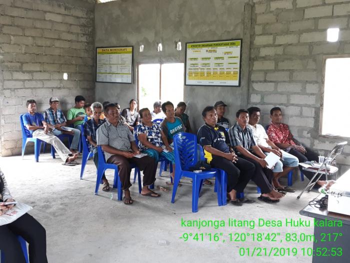 SOSIALISASI  TANAM PADI  POLA SRI  DI BALAI PENYULUHAN PERTANIAN PERIKANAN DAN KEHUTANAN (BP3K) LAMBANAPU KECAMATAN KAMBERA KABUPATEN SUMBA TIMUR PROVINSI NTT