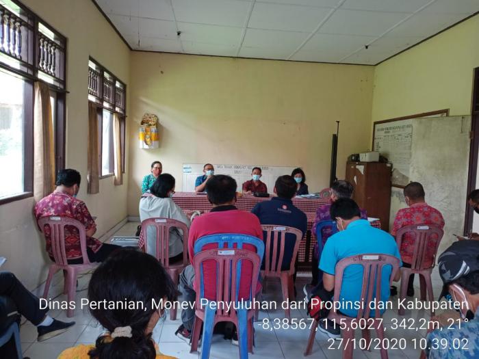 Monev Kinerja Penyuluh dan BPP di Karangasem, Bidang Penyuluhan Dinas Pertanian dan Ketahanan Pangan Provinsi Bali Tekankan Kelengkapan Administrasi dan Pelaporan