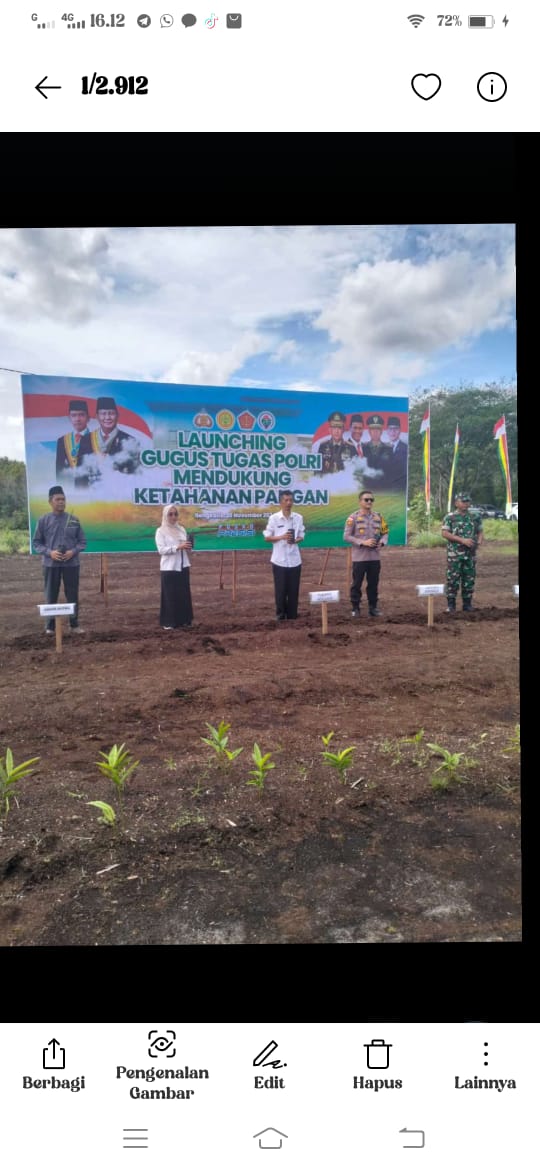 LAUNCHING GUGUS TUGAS POLRI MENDUKUNG KETAHANAN PANGAN