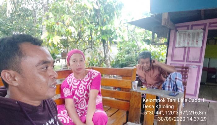 Kunjungan ke Sekretariat Kelompok Tani Lele Caddi 2 Desa Kaloling Kec. Gantarangkeke Kab. Bantaeng