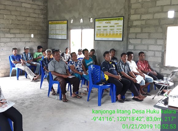 SOSIALISASI  TANAM PADI  POLA SRI  DI BALAI PENYULUHAN PERTANIAN PERIKANAN DAN KEHUTANAN (BP3K) LAMBANAPU KECAMATAN KAMBERA KABUPATEN SUMBA TIMUR PROVINSI NTT