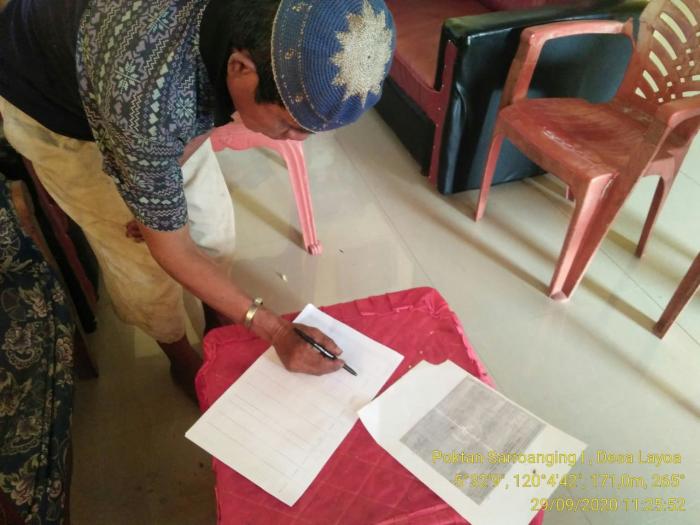 Kunjungan  Ke Sekertariat Poktan Sarroanging I Desa Layoa Kec. Gantarangkeke Kab. Bantaeng