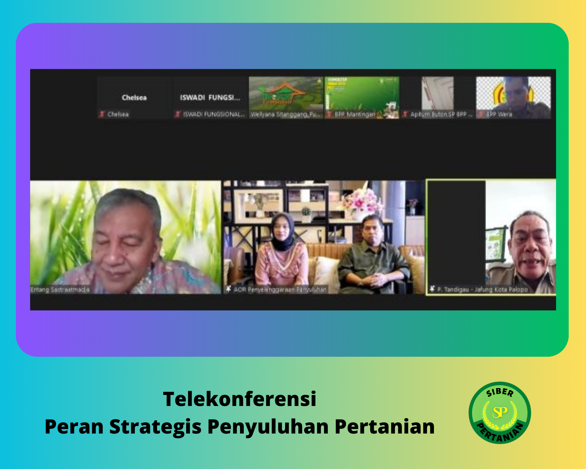 Telekonferensi Mengenai Peran Strategis Penyuluhan Pertanian