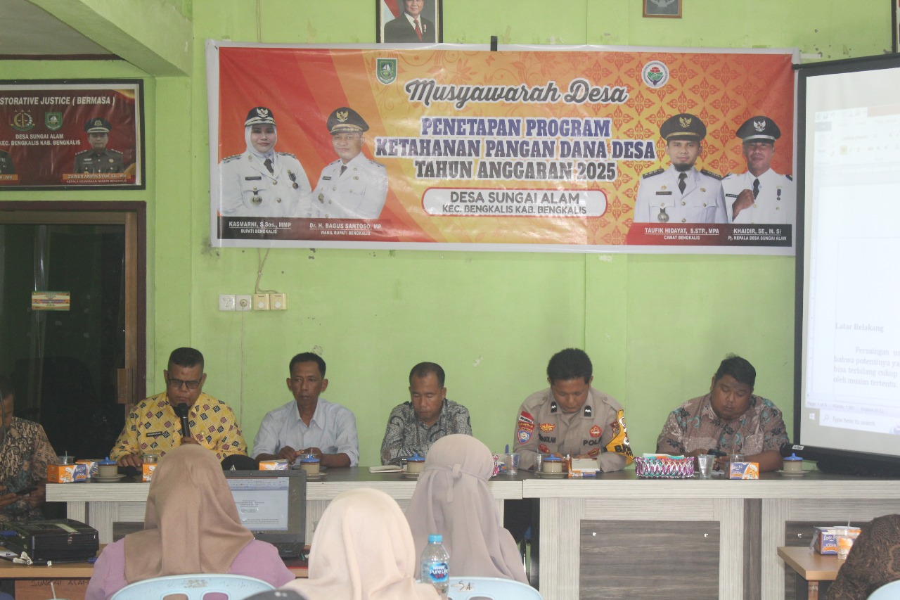 MUSYAWARAH DESA KETAHANAN PANGAN KECAMATAN BENGKALIS