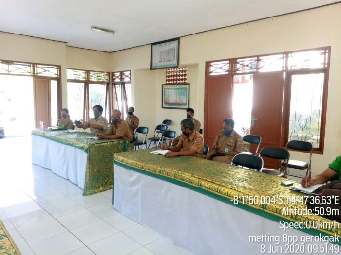 RAPAT KOORDINASI BERSAMA KEPALA DINAS PERTANIAN BULELENG DI BPP GEROKGAK