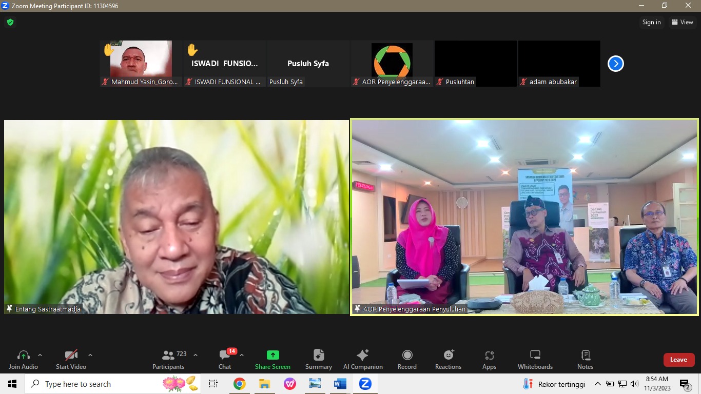 KEMENTAN DORONG PETANI DAN PENYULUH PERTANIAN TINGKATKAN PRODUKSI PERTANIAN PADA MUSIM RENDENG 2024