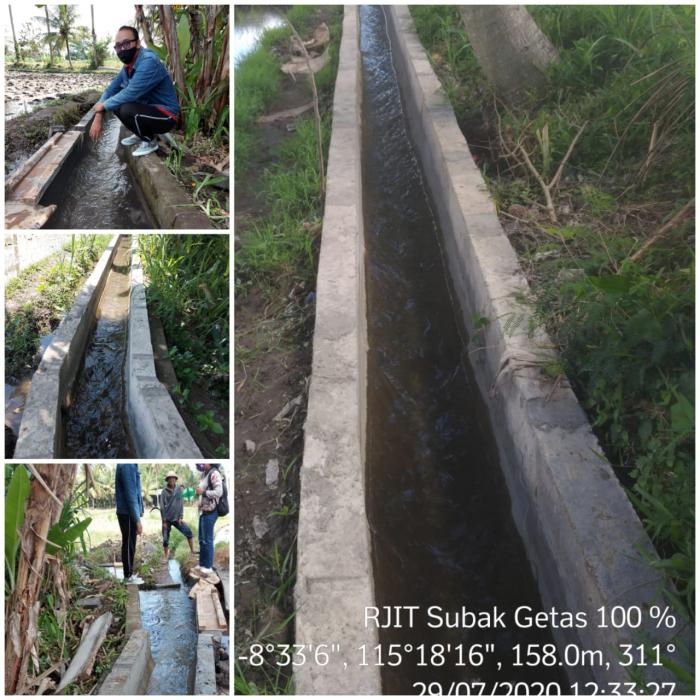 KEGIATAN RJIT (REHABILITASI JARINGAN IRIGASI TERSIER) DI SUBAK GETAS, DESA BURUAN  KEC. BLAHBATUH, KABUPATEN GIANYAR