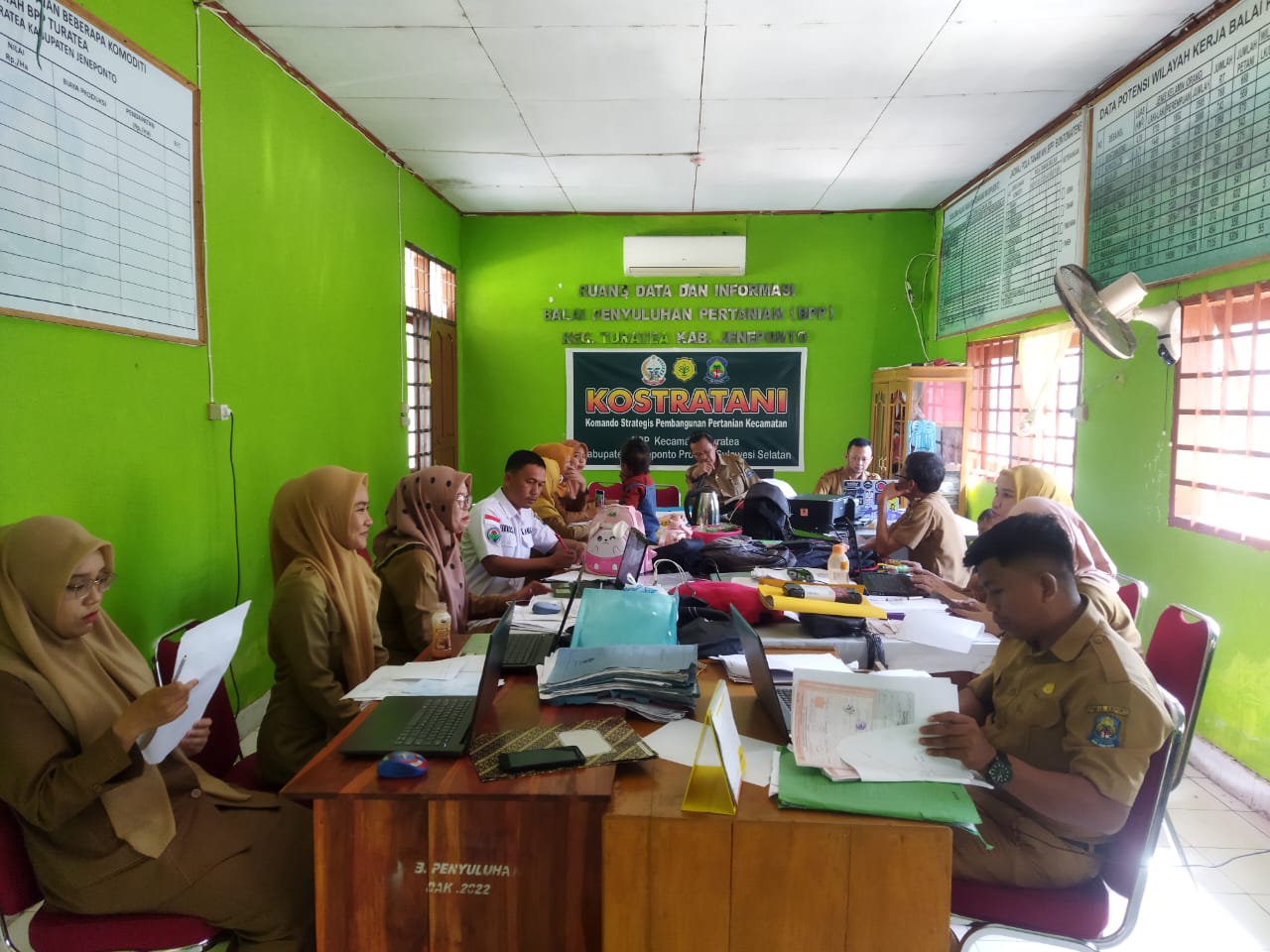 BPP Kecamatan Turatea Kabupaten Jeneponto Melakukan Penginputan Erdkk