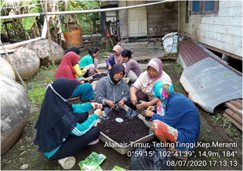 KEGIATAN PENYEMAIAN BENIH KELOMPOK 7 BUNGA