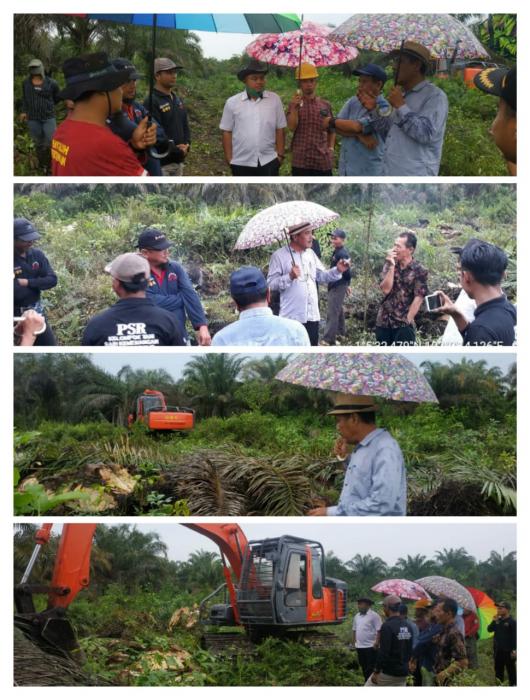Kadistan Monitoring Pelaksanaan Replanting Desa Muara 2  Kecamatan Siak Kecil Kabupaten Bengkalis