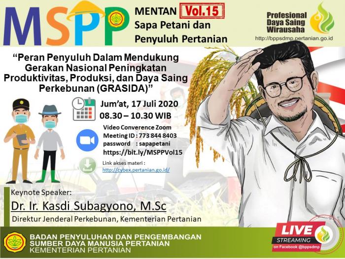 Mentan Sapa Petani Vol. 15  17 Juli 2020 