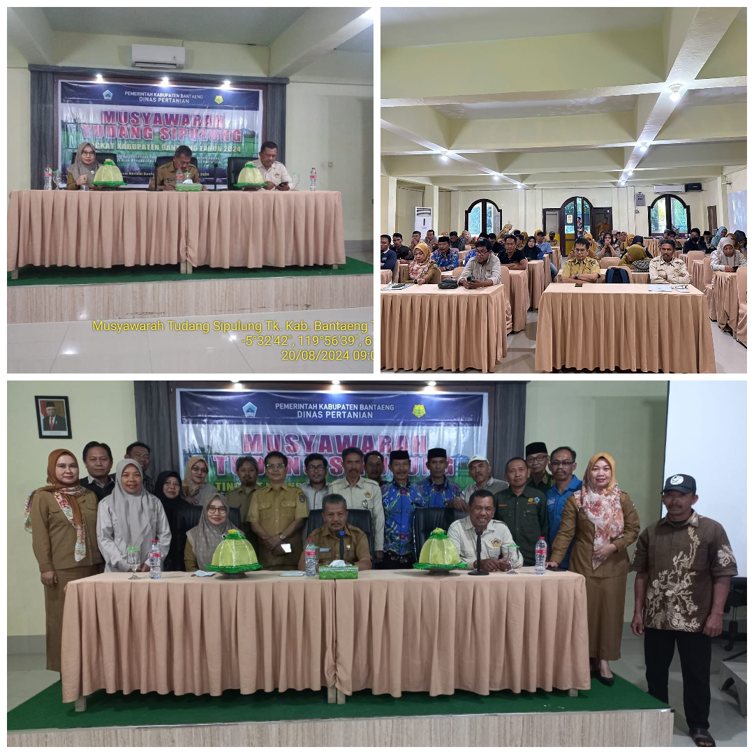 Musyawarah Tudang Sipulung Kab. Bantaeng : Rumuskan Jadwal Tanam MT 2024 dan MT. 2024/2025 serta Paket Rekomendasi Teknologi