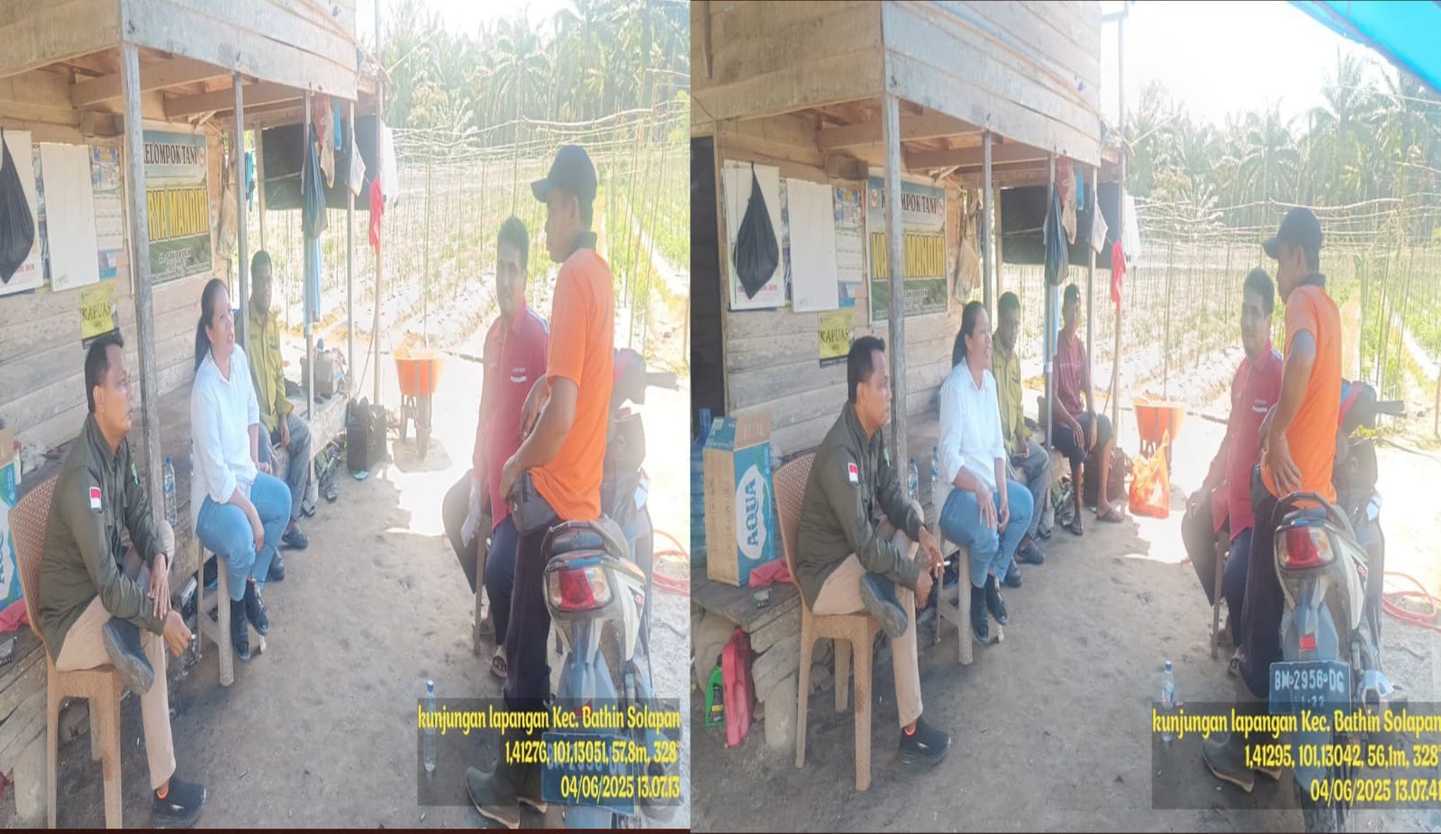 KUNJUNGAN KERJA UPT. BPP KECAMATAN BATHIN SOLAPAN KE POKTAN KARYA MANDIRI DESA BONCAH MAHANG