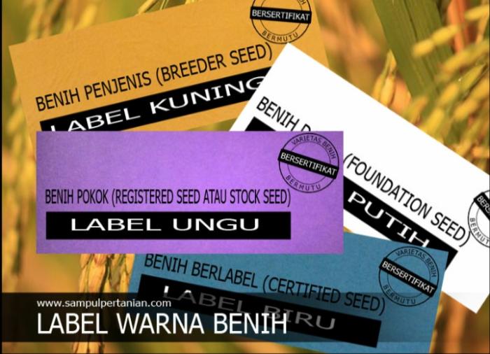 Jenis-jenis Label Pada Benih Padi