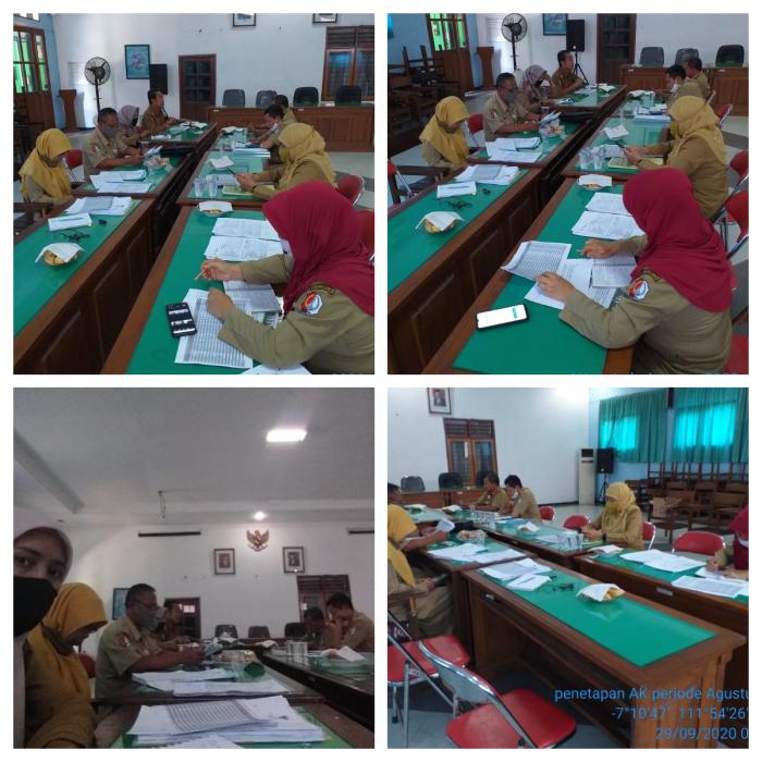Rapat Koordinasi Penetapan Hasil Penilaian DUPAK Jabatan Fungsional Penyuluh Pertanian Kabupaten Bojonegoro