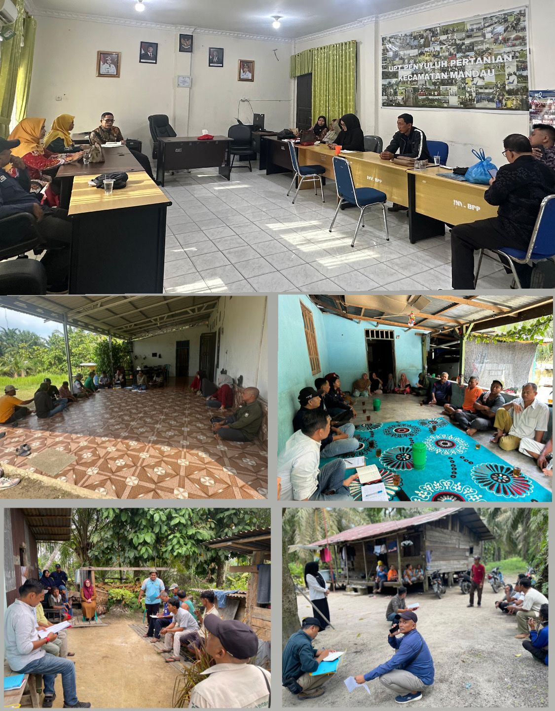 UPT PENYULUH PERTANIAN KECAMATAN MANDAU BERSAMA BIDANG PKH LAKUKAN PEMERIKSAAN CPCL BANTUAN TERNAK 