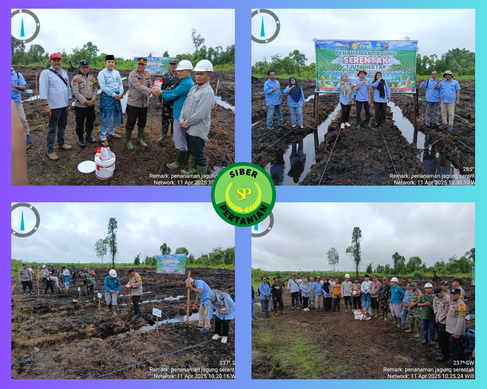 BPP Bukit Batu Berpartisipasi Penanaman Jagung 1 Juta Hektar