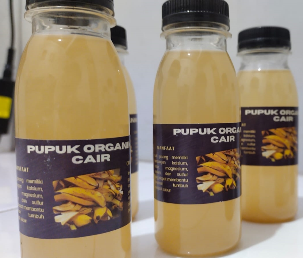 Pemanfaatan Kulit Pisang Sebagai Bahan Utama Pembuatan  Pupuk Organik Cair 